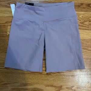 DKNY biker shorts. Lilac